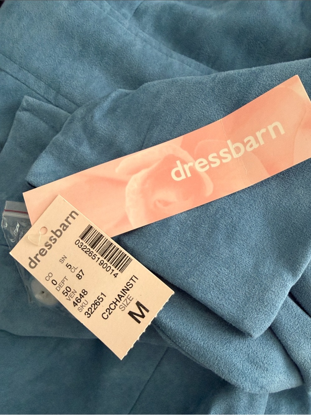 Vintage Dressbarn Faux Suede Blazer NWT - Picture 10 of 10